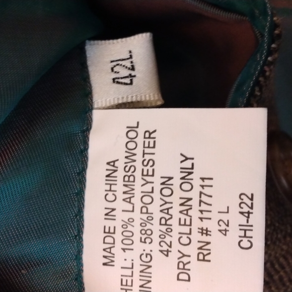 NWOT Alan Flusser Light Brown Lambswool Sport Jacket 42L - Picture 11 of 12